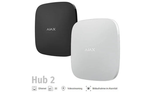 AJAX BASELINE Control Panel Hub 2 | 2SIM (2G), Ethernet (100 Devices)